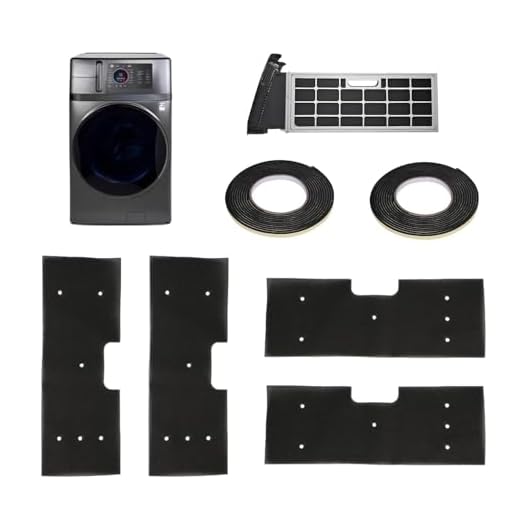 6-Pack GE Washer Dryer Combo, WH01X35719 Lint Filter and Sealing Strip, Hand Washable and Reusable GE Profile Washer Dryer Combo Foam Filter Replacement for Model PFQ97HSPVDS