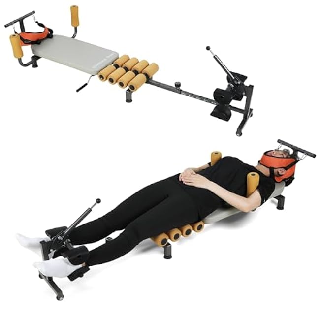 Alternative Inversion Traction Table - Provides Lower Back Pain Relief Without Going Upside Down - Portable Spine Stretcher Bed for Home - 330 Lb. Capacity