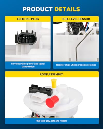 Image of PHILTOP Electric Fuel Pump Assembly with Pressure Sensor Fit for | 2011-2015 Chevrolet Cruze L4 1.4T /1.8L, 2013-2017 Buick Verano L4 2.4L /2.0T, 2016 Cruze Limited L4 1.4T /1.8L, FG1738