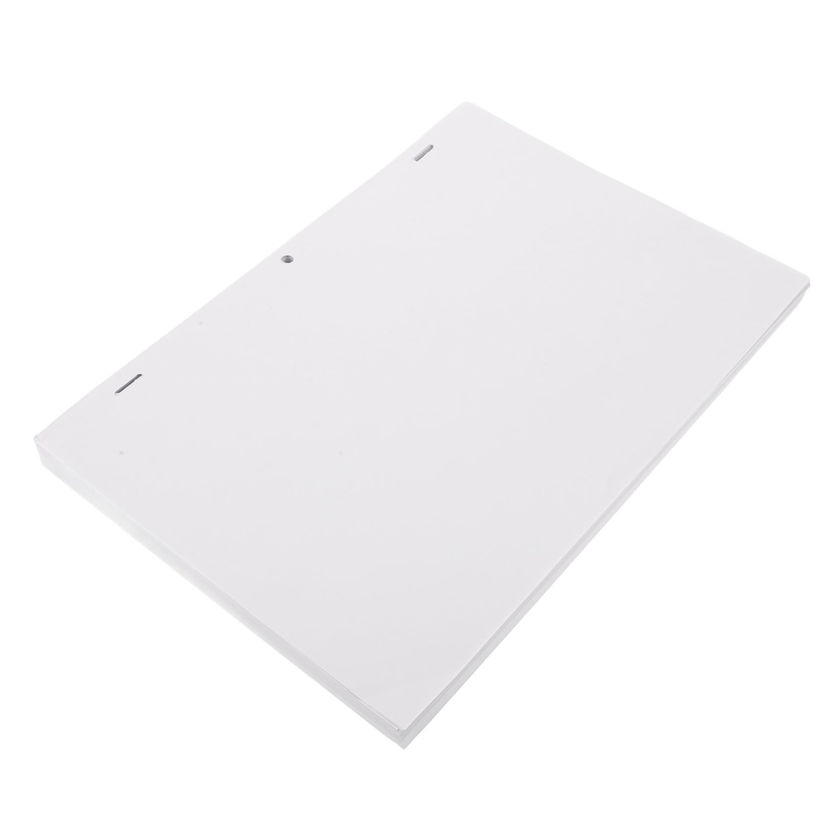 Gadpiparty Feuilles de Papier à Dessin Blanc Trois Trous pour Animation Lot de 200 Papier Calque Polyvalent pour Étudiants en Arts et Travaux Manuels
