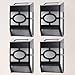 Toddmomy 4pcs Solar Wall Lights Outdoor LED Lighting Tool Waterproof Yard Light Solar Powered for Porch and Garden Black