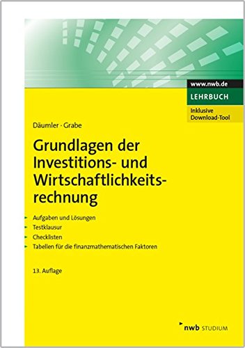 Grundlagen der Investitions- und Wirtschaftlichkeitsrechnung: Aufgaben und Lösungen. Testklausur. C Grundlagen der Investitions- und Wirtschaftlichkeitsrechnung: Aufgaben und Lösungen. Testklausur. C