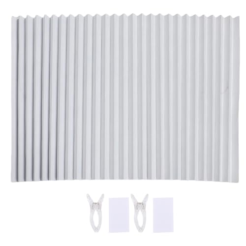 Oreilet Persianas para RV, 90x180 Cm, Tela No Tejida Opaca Completa, Sin Perforación, Persianas Adhesivas para Ventanas Autocaravanas, con Cinta Sujeción, para Remolques Viaje (White)