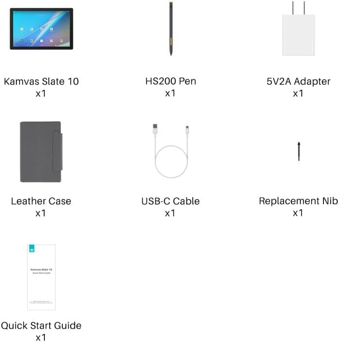 HUION Kamvas Slate 10 Standalone Drawing Tablet with Full-Laminated Screen, 10.1" FHD Digital Art Tablet No Computer Needed, with 4096 Levels Stylus Pen, Android 12, 8GB+128GB for Artist Beginner