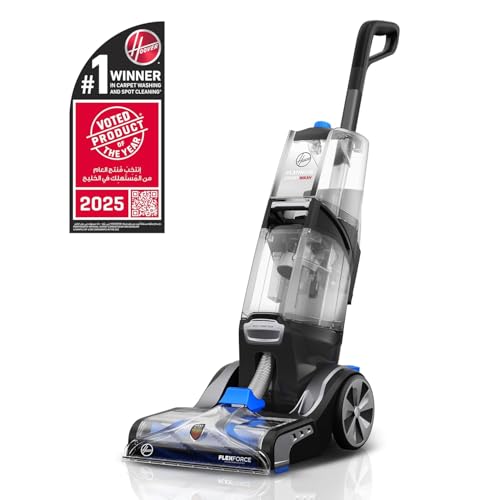 Image of Hoover Platinum Smart Wash Automatic Carpet Washer & Upright Hard Floor Vacuum Cleaner for Home & Office, FlexForce PowerBrushes to Clean Tough Stains, Auto Solution Mixing with Quick Drying