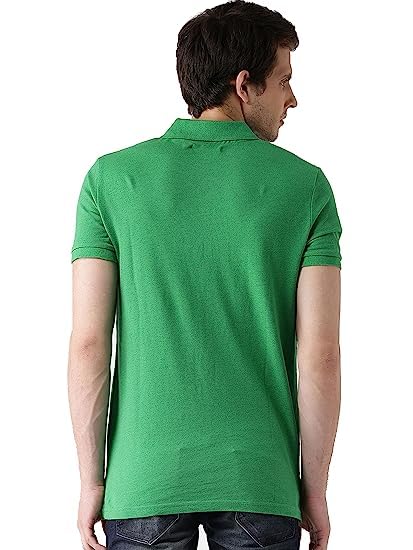 Image of KEOTI Poly Cotton(Mattey) Collar Neck Half Sleeves Tshirt for Men & Boys (Pack of 1), Plain-Regular Fit, Casual Wear, Polo Tees for Daily Use Stylish Comfortable Men's T-Shirt