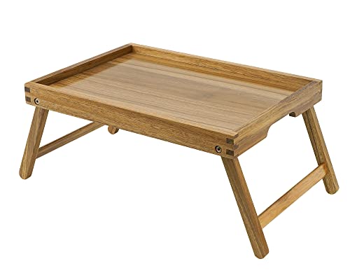 Comparison: Best Breakfast In Bed Tray 3 VaeFae Acacia Bed Table Tray, Wooden Breakfast Tray with Folding Legs, Bed Tray for Eating and Laptop, Eating Trays for Bedroom