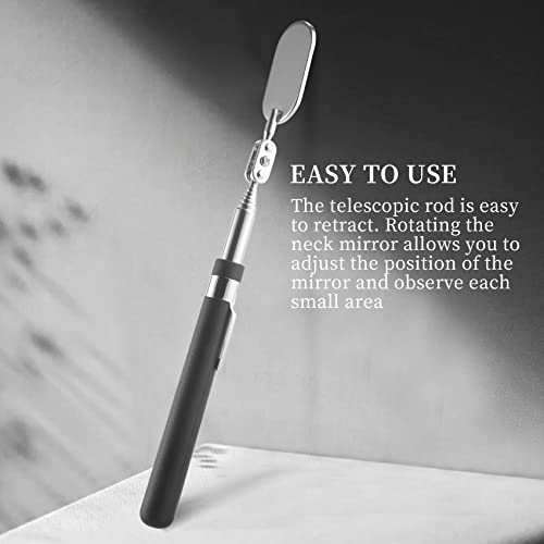 Micvtve 3 StüCke Teleskop Inspektions Beobachtungs Inspektions Werkzeug für ÜBerprüFung Des Zustands Des Fahrzeugs (Oval)