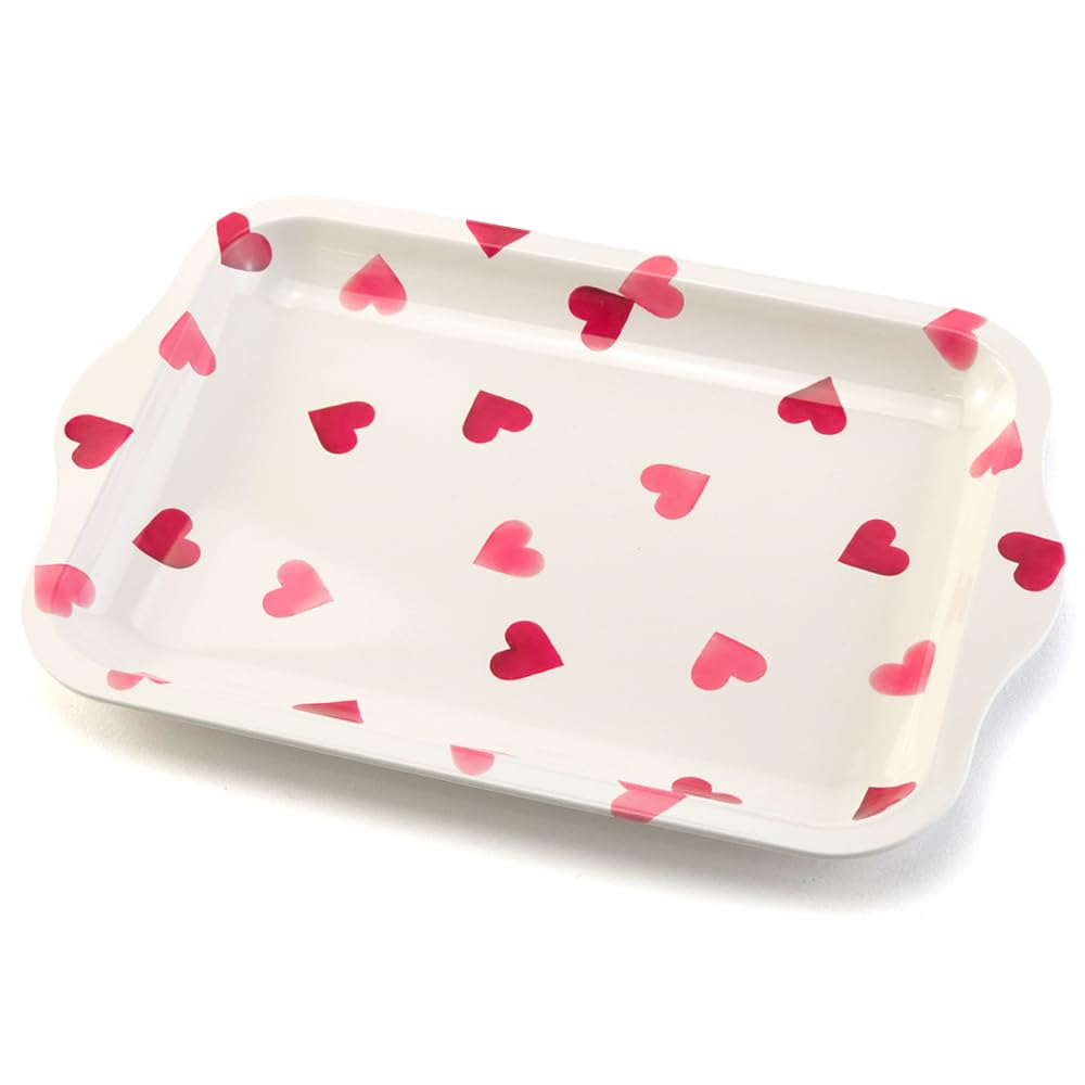 That's Crackers! Pretty Pink Hearts | Tinware Tray | 24 x 16cm | Emma Bridgewater Gift