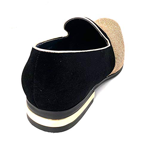 G4U-Alberto Fellini Men's Dress Shoes Glitter Loafers Rhinestone Stage Tuxedo Fashion, 13 Gold4