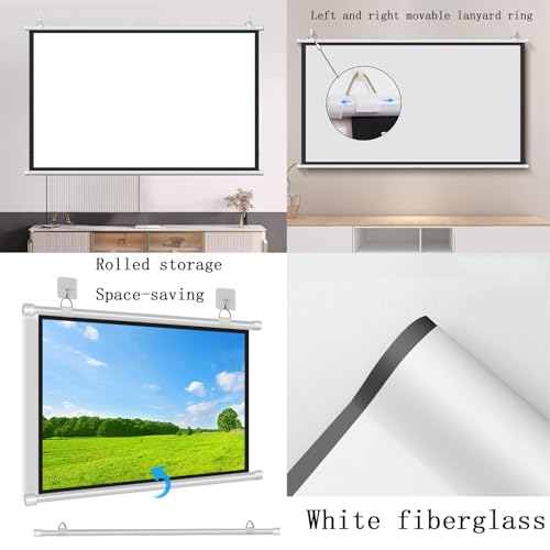 Pantalla de proyección plegable 72 pulgadas 16:9 miniatura 4