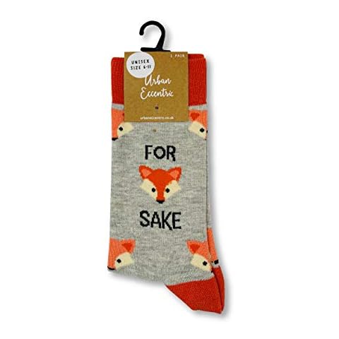Unisex For Fox Sake Socks | Gift | 1 Pair | Cotton Rich Socks | Premium Socks | Novelty | Gifts Cover