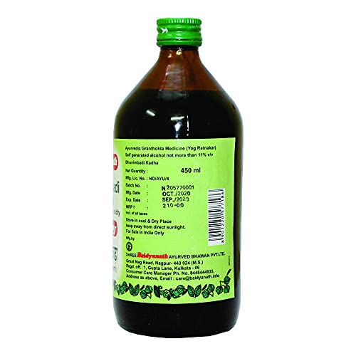 Baidyanath Bhunimbadi Kadha - Ayurvedic Syrup Useful in Hyperacidity - 450 ml - Image 3