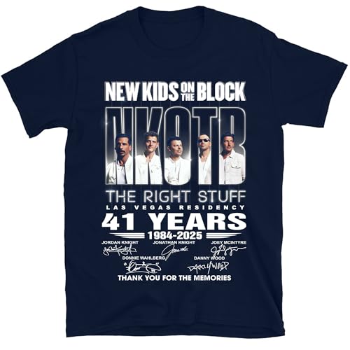 Pop Band Shirt The Right Stuff 2025 Tour Shirt Concert 41 Years Anniversary Band Merch Men Women New Kids Black3