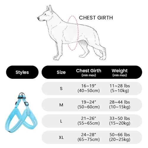 EXCELLENT ELITE SPANKER No Pull Dog Harness Step-in Adjustable Reflective Vest Soft Padded Easy Pet Chest Strap with Leash Clips for Small Medium Large Dogs Walking Training(Black-M) - Thumbnail 2