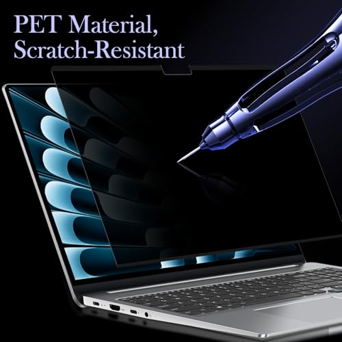 Filtro de privacidad para MacBook Air 15 magnético y protector de pantalla extraíble 6