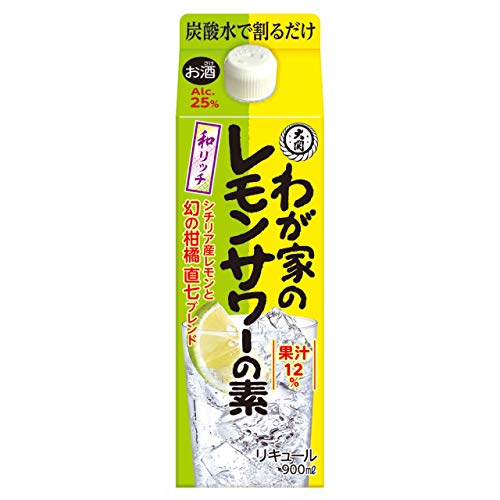 【ソーダで割るだけ】大関 わが家のレモンサワーの素 直七ブレンド 居酒屋の味 [ リキュール 900ml×6本 ]