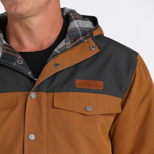 Cinch Men's Brown Canvas Barn Coat Brown L4