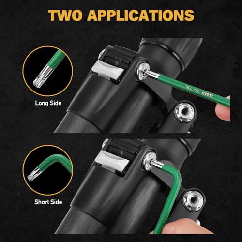 Image of ELEAD Jumbo Torx Key Wrench Set | 13-Piece Durable S2 Star Keys | L-Shaped Long Arm Design | Sizes T10 to T80 | Automotive | Mechanic | Furniture | Professional Grade Tools