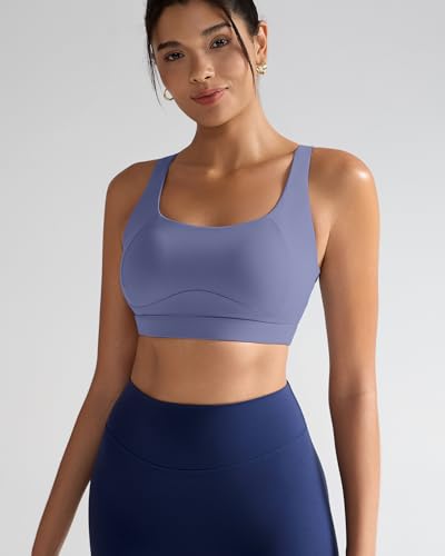 Image of RUNNING GIRL Sports Bras for Women High Support,Racerback High Impact Sports Bra Moulded Cup Workout Bra Push up