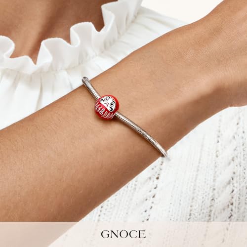 Image of GNOCE Japanese Charm Bead Silver Blend Pendant Dangle Charms fit Bracelet Jewelry Gift for Women