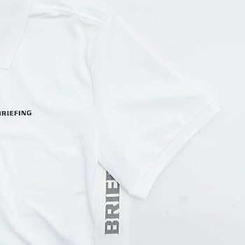 BRIEFING - ブリーフィング 半袖ポロシャツ 白 ロゴシルバー 後ジップ レディース XS ゴルフウェア BRIEFING Amazon.co.jp: ブリーフィング ゴルフ ウェア レディース サイド