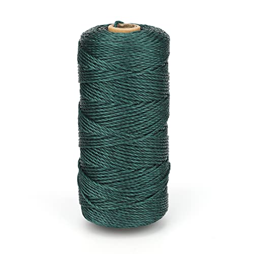 G2PLUS Corda di nylon verde, 130 m, corda di nylon da 2 mm, da giardino, resistente alle intemperie, resistente agli strappi, per giardini, supporti di piante, campeggio, artigianato fai da te