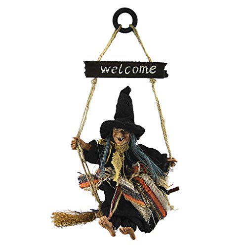 Décoration d'Halloween à suspendre, jouets de sorcière, maison, bar, horreur, fantôme, diable, magicien, ornements, vacances, saison des vacances, accessoires de...