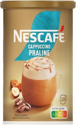 Nescafé Cappuccino Praline - Café Soluble - Boîte de 279g (Lot de 5)