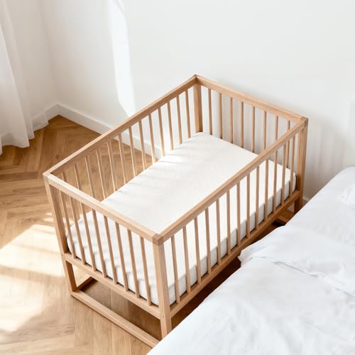 Image of Baby Bassinet Mattress, Breathable, Hypoallergenic, Premium Foam, Non-Toxic, Rectangle Shaped with Removal Waterproof Cover,20 inch x 35 inch x 2''