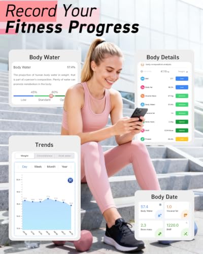 Image of INSMART Smart Scale for Body Weight, 0.1lb High Accuracy, 24 Metrics
