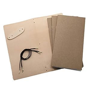 Realeather Reisetagebuch Buchbind-Set Natur