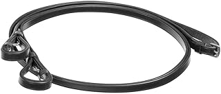 Joseph Sterling Curb Reins for Horses | Size 1/2 | Color Black | Premium English Leather | Suitable for All Show Bridles | Supple and Comfortable | Various