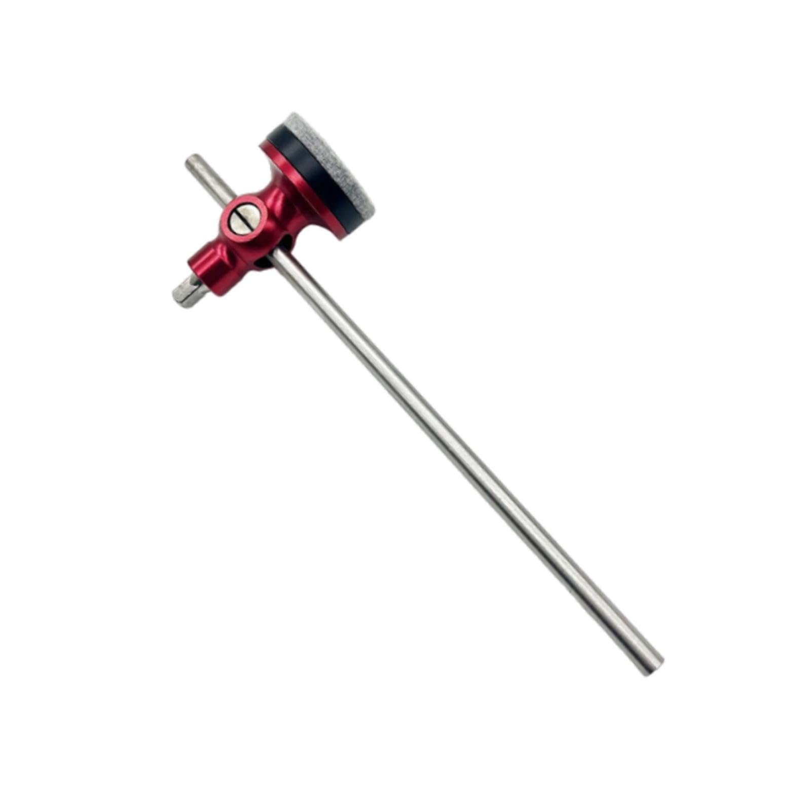 5 zestaw głowicy młotka perkusyjnego praktyczna do perkusji elektronicznych pedałów bębna basowego zamiennik czerwony długość 19 cm