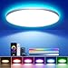 ToyGlee LED Deckenleuchte Dimmbar, 36W &Oslash;30cm Smart RGBIC LED Deckenlampe mit Fernbedienung, Funktioniert mit Alexa & Google Assistant, Deckenleuchten f&uuml;r Schlafzimmer, Wohnzimmer