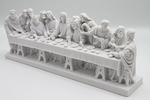Estatua The Last Supper 12 x 4 pulgadas miniatura 3