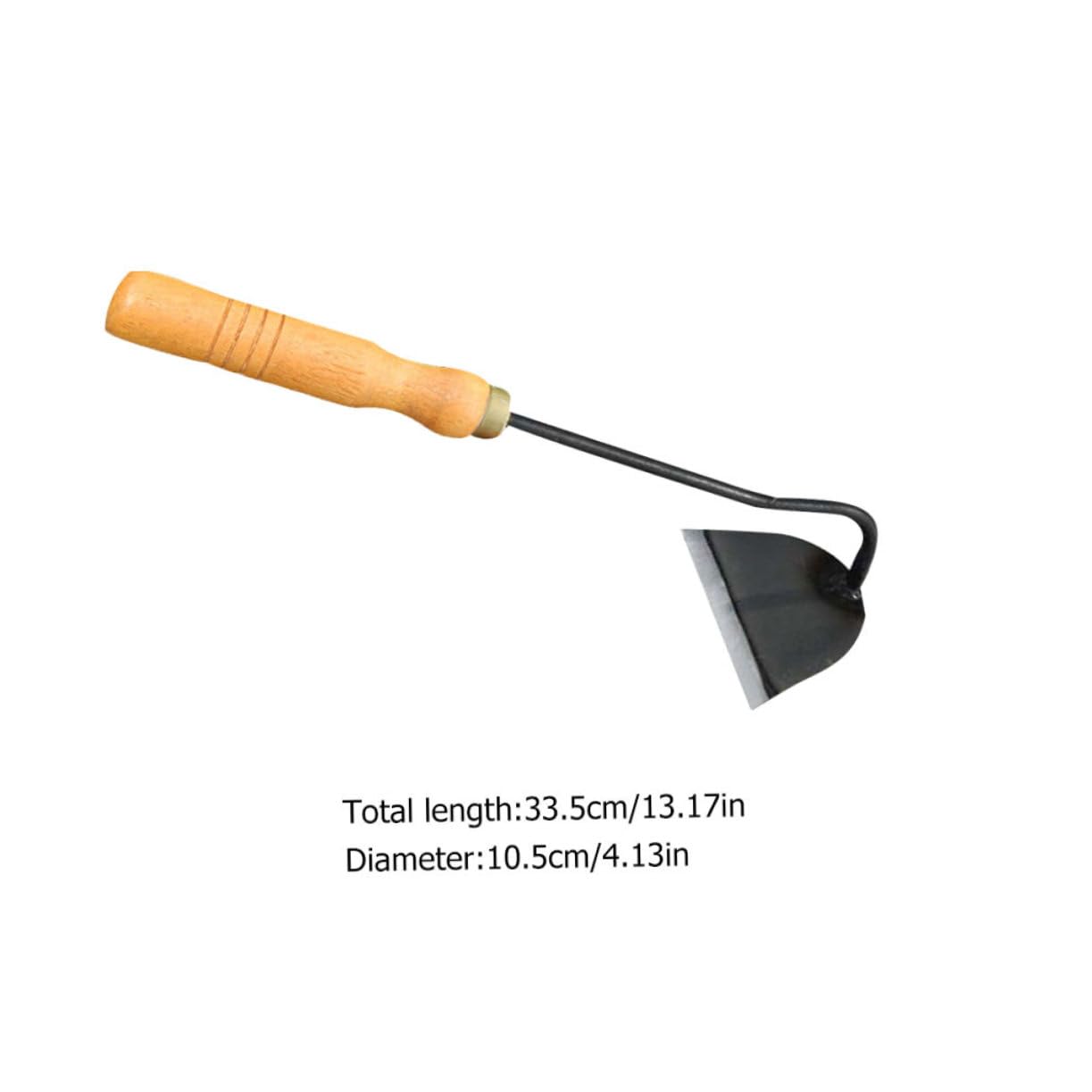 VICASKY Portable All Handheld Hoe with Wooden Handle for Gardening Weeding and Soil Cultivation Durable Garden Tool for Planting Flowers and Vegetables