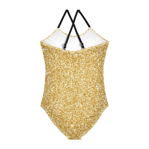 Soft Prismatic Rainbow Gradient Girls Swimming Suit with Adjustable Shoulder Strap, 3-10T Beach Apparel2