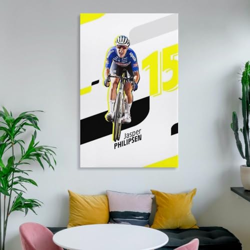Cycliste Jasper Philipsen impression toile HD SECOLI déco murale - 6