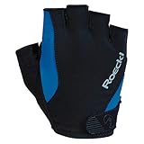 Oberhand: Lycra matt Roeckl Basel Fahrrad Handschuhe kurz schwarz/blau 2020: Größe: 9