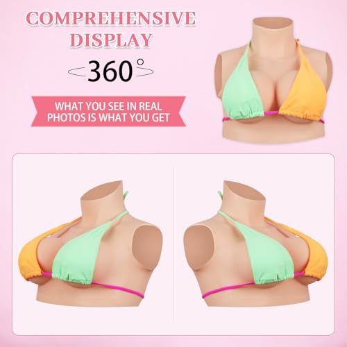 Breast Forms Transgender Cosplay Fake Breasts Drag Queens Silicone Breastplate for Crossdressers3