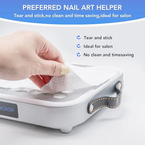 Professional Nail Dust Collector, 1600PA Portable, 10 Speeds, Matte White, Modern, Lightweight, Nail Vacuum for Home & Salon, Disposable Filter Papers