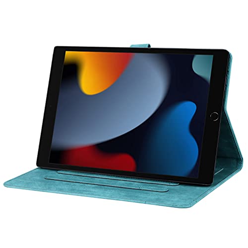 Succtopy Case for iPad 9th/8th/7th Generation (2021/2020/2019) 10.2 Inch Folio Flip PU Leather Cover with Stand Function Protective Tablet Case with Pen Holder for iPad 10.2" Light Green - Image 4