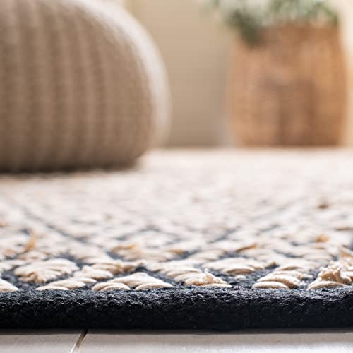 SAFAVIEH Montauk Collection Tapete 4' x 6' Beige y Negro miniatura 5