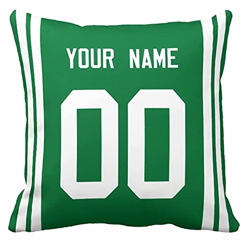 Image of ANTKING Throw Pillow 2 Pack with Custom Name and Number Personalized Gift for Men Women Boys