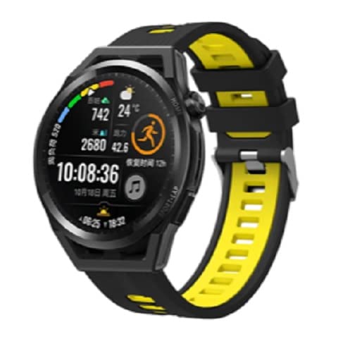 Image of Colorcase Smart Watch Strap Silicon Dual Tone Compatible with Syska Stellar SW280 Smart Watch - Dual Tone Band