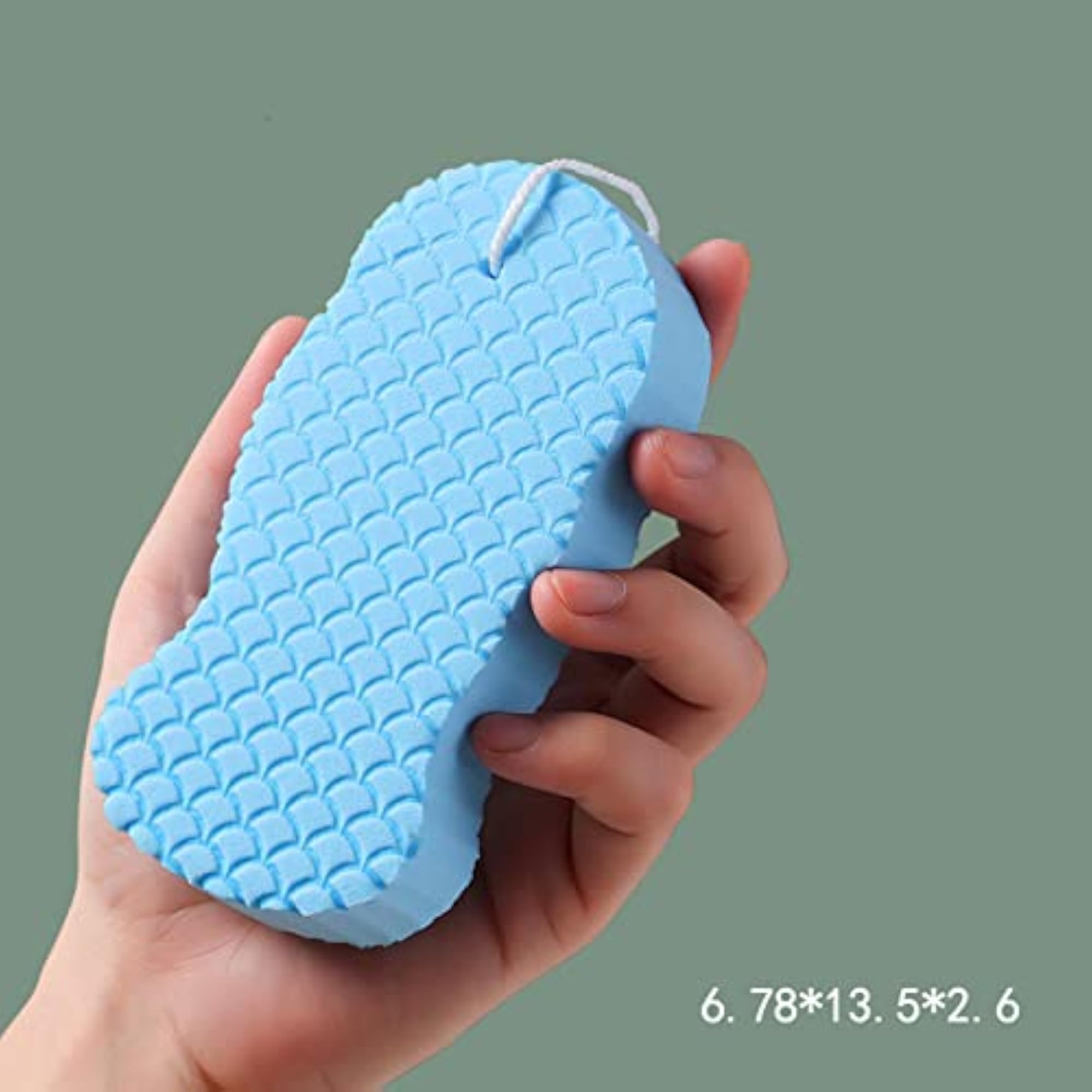 Dead Skin Remover Reusable Exfoliating Bath Sponge Azure