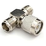 ABONIX-TNC-Male-to-Dual-TNC-Female-Tee-Connector-3-Way-RF-Coaxial-Adapter-Ideal-for-Antennas-Ham-Radio-Satellite-WiFi-Router-Pack-of-1
