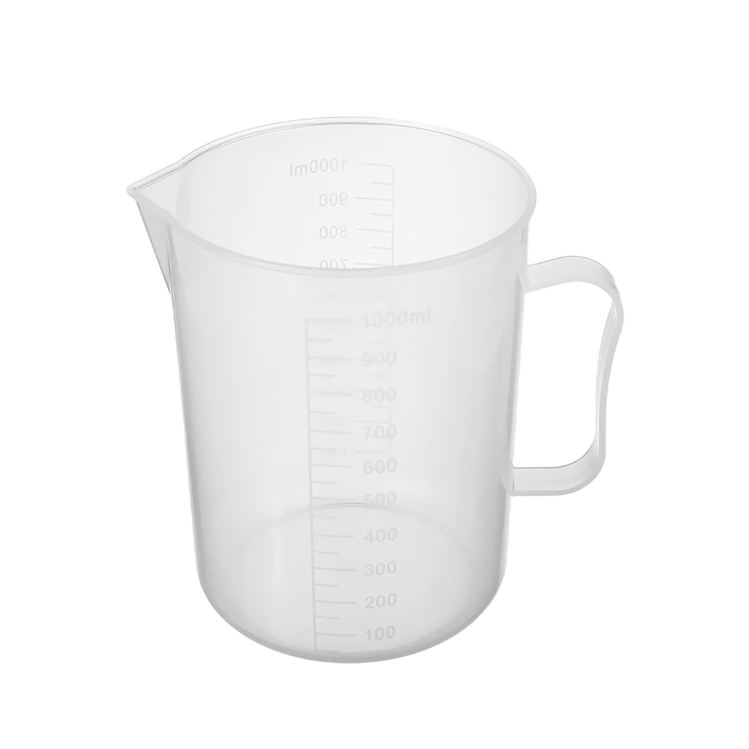 Othmro Measuring Cup 1000ml PP Plastic Graduated Beaker Transparent for Lab Kitchen Liquids 2pcs product thumbnail 2