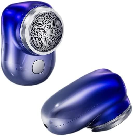 Mini-Shave - Afeitadora eléctrica portátil, tamaño de bolsillo para hombres, afeitadora eléctrica portátil recargable por USB, mini afeitadora de